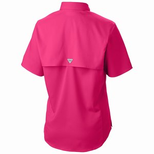 Columbia PFG Tamiami™ II Shortärmad Skjorta Dam Röda (VGNOD9065)